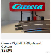 Carrera Slot Car Sign