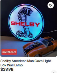 3D Shelby Racing Sign